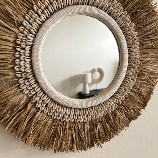 Ronde Wanddecoratie met Spiegel Ø40cm