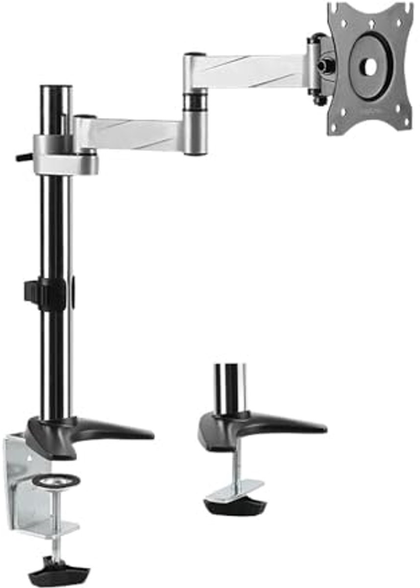 Wandmontage TV-houder voor 13-27 inch schermen - Flexibele en kantelbare bureauhouder
