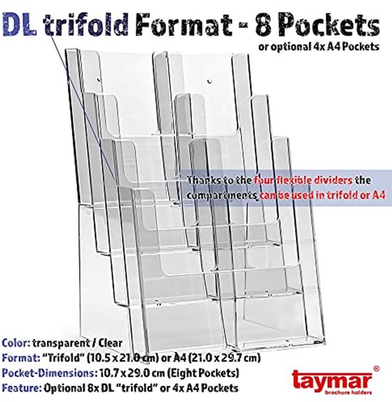 Taymar C110 Dispenser met één zak voor DL-folder