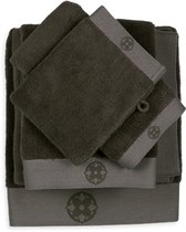 Serviette d'Invité Kayori Taoru - 30x50 cm - Set de 6 - Vert Foncé