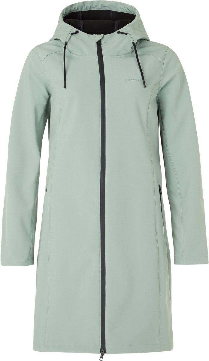 Protest PRTEris – Softshell jas Dames – Regenjas – Capuchon – Zwart