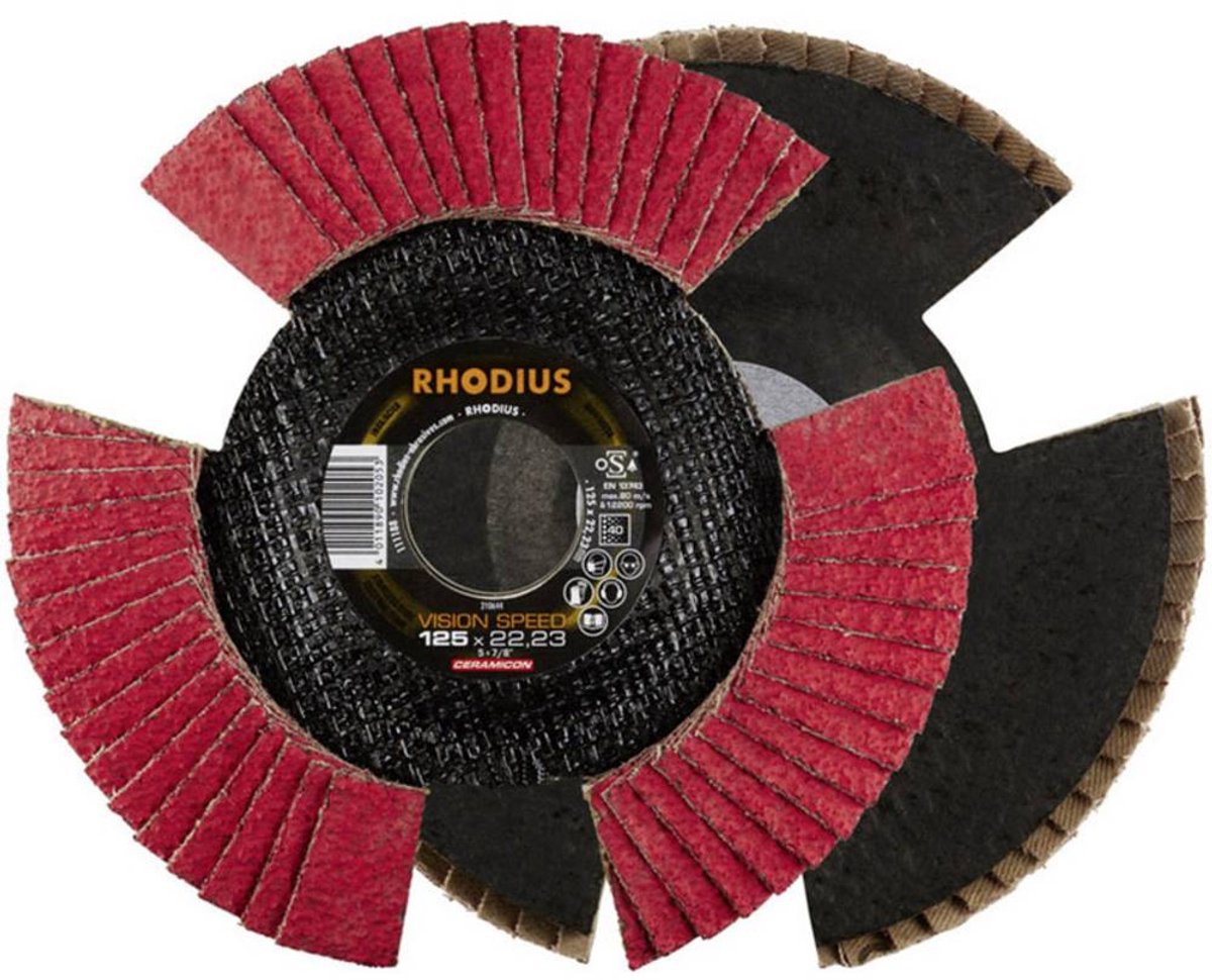 Rhodius 210654 VISION SPEED Lamellenschijf Diameter 115 mm Boordiameter 22.23 mm Korrelgrootte (num) 80 RVS 1 stuk(s)