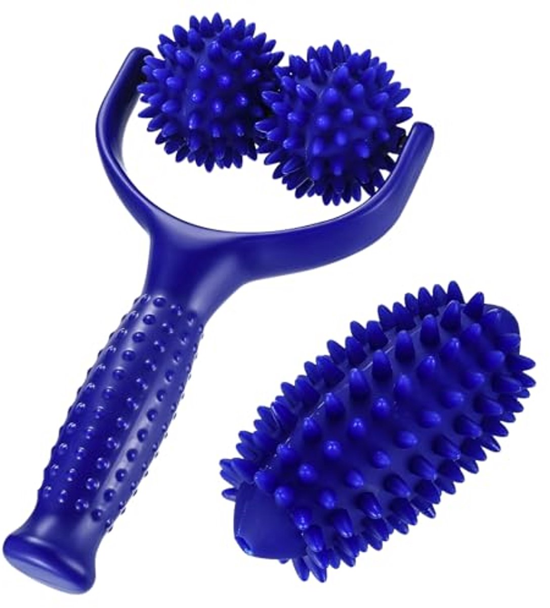 Massage roller met handvatten voor spierontspanning en pijnverlichting