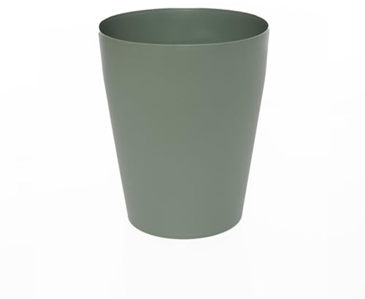 Moderne Afvalemmer voor Kinderkamer, Kantoor en Keuken - Olijfgroen, 12L, 26,5 cm Hoogte