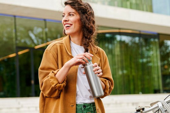 Mepal - Bouteille thermos Ellipse - 500 ml - Bouteille isotherme - Anti-fuite - Titane