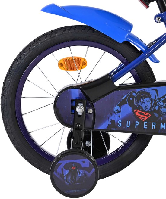 Superman Kinderfiets - Jongens - 16 inch - Blauw van Merkloos — afbeelding 4