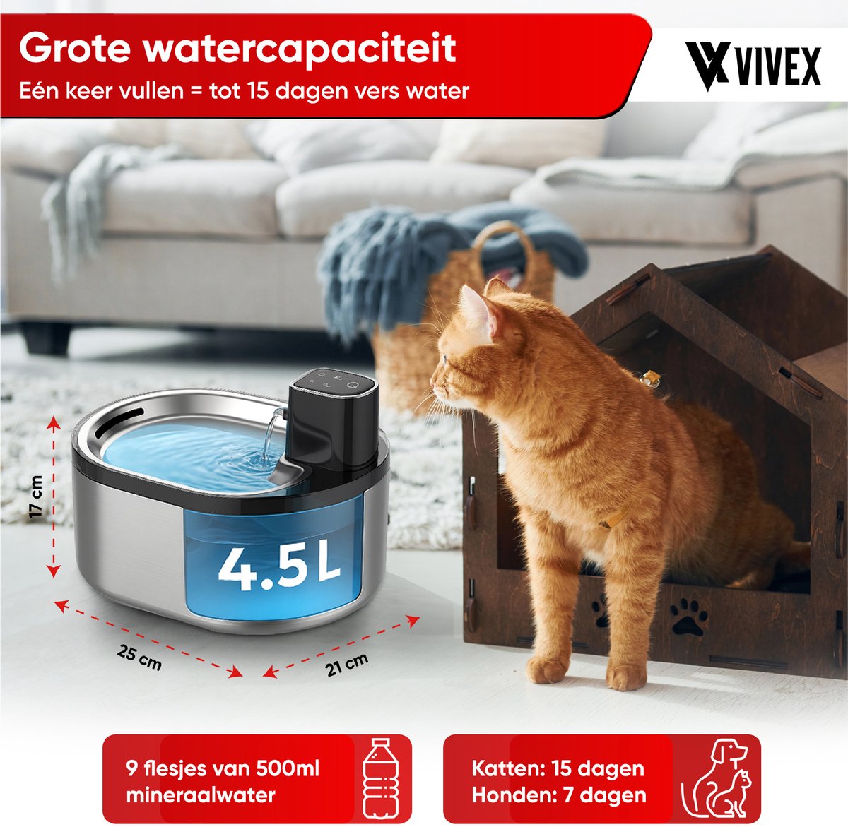 Vivex Draadloze Drinkfontein thumbnail 6