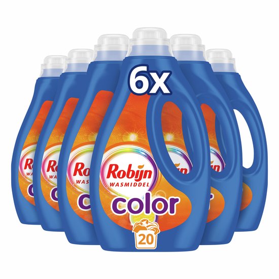 Robijn Vloeibaar Wasmiddel - Color - 6 x 20 wasbeurten