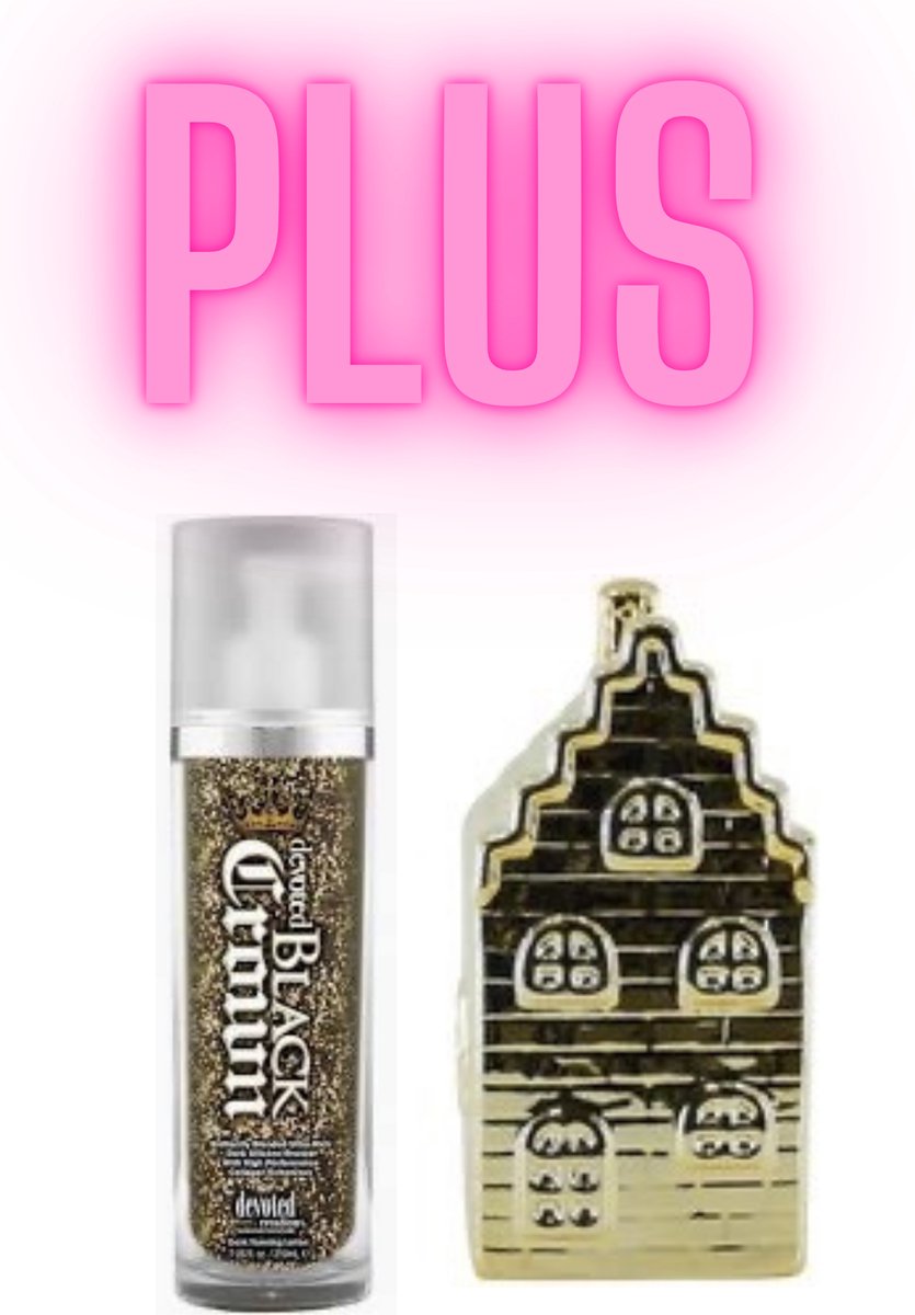 Devoted Creations Black Crown 210 ml PLUS Gouden Spaarpot Huis 13 cm !