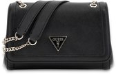 GUESS sac à épaule bandoulière Noelle II Convertible Xbody Flap Bag Black noir