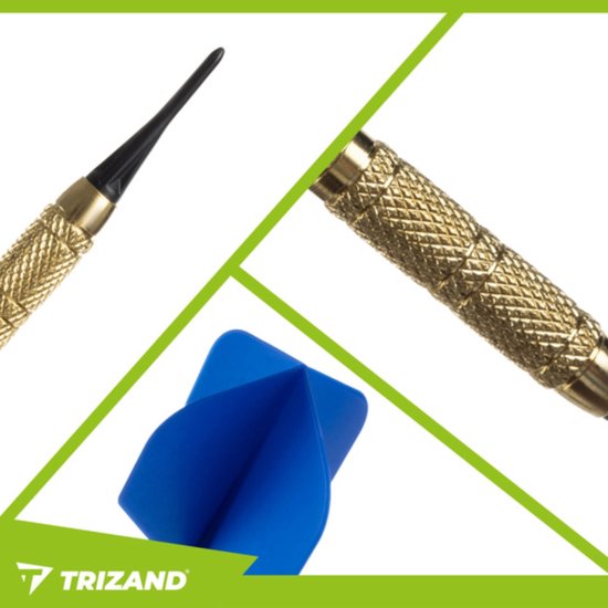 Trizand Dartpijlen set 12 stuks met kunststof tips en extra vervangpunten voor elektronische dartborden — afbeelding 5
