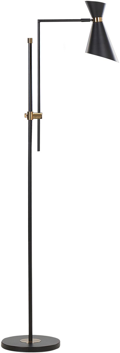 MELAWI - Vloerlamp - Zwart - Ijzer