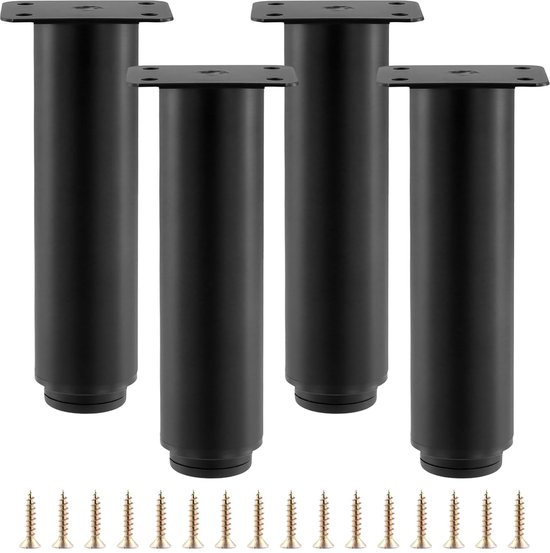 Hansgrohe Xelu Q - Meubelpoten, hoogte 17 cm, 2 stuks, mat zwart