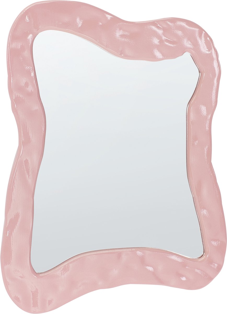 Beliani PENCRAN - Wandspiegel - Roze - MDF