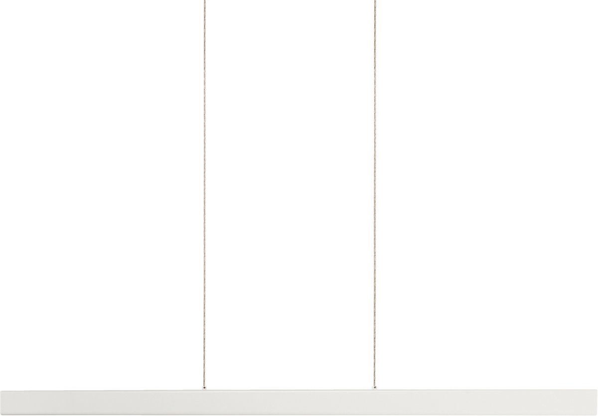 BELIANI ARENAS - Hanglamp LED - Wit - Aluminium/Rubberhout