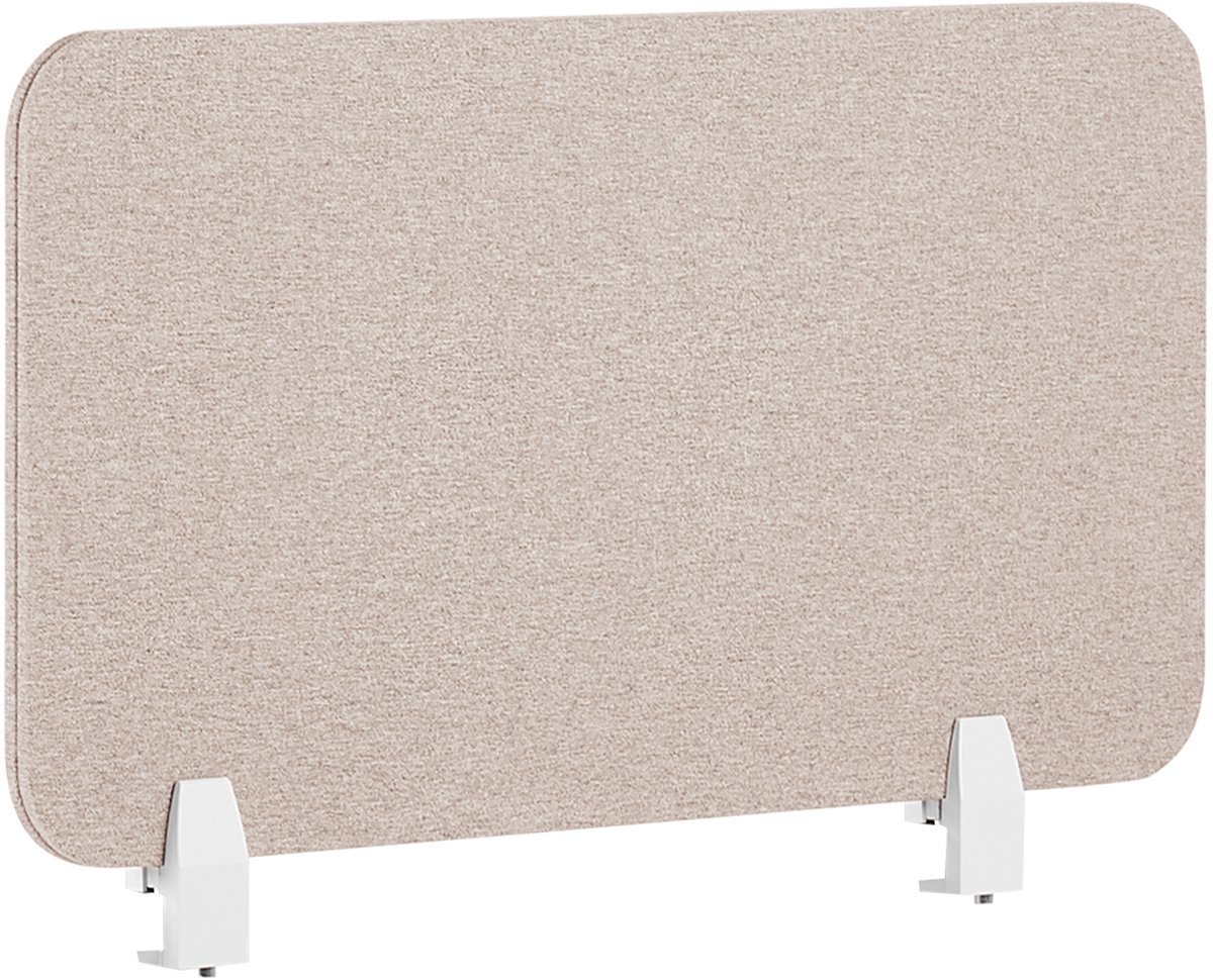 BELIANI WALLY - Bureauscherm - Beige - 80 cm - Polyester