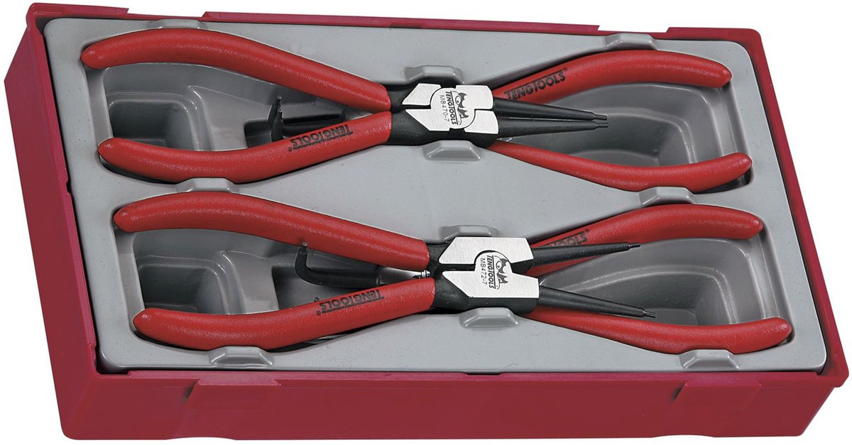 Circlipstang set TT1 tray capaciteit 19- 60mm 4 delig Teng Tools