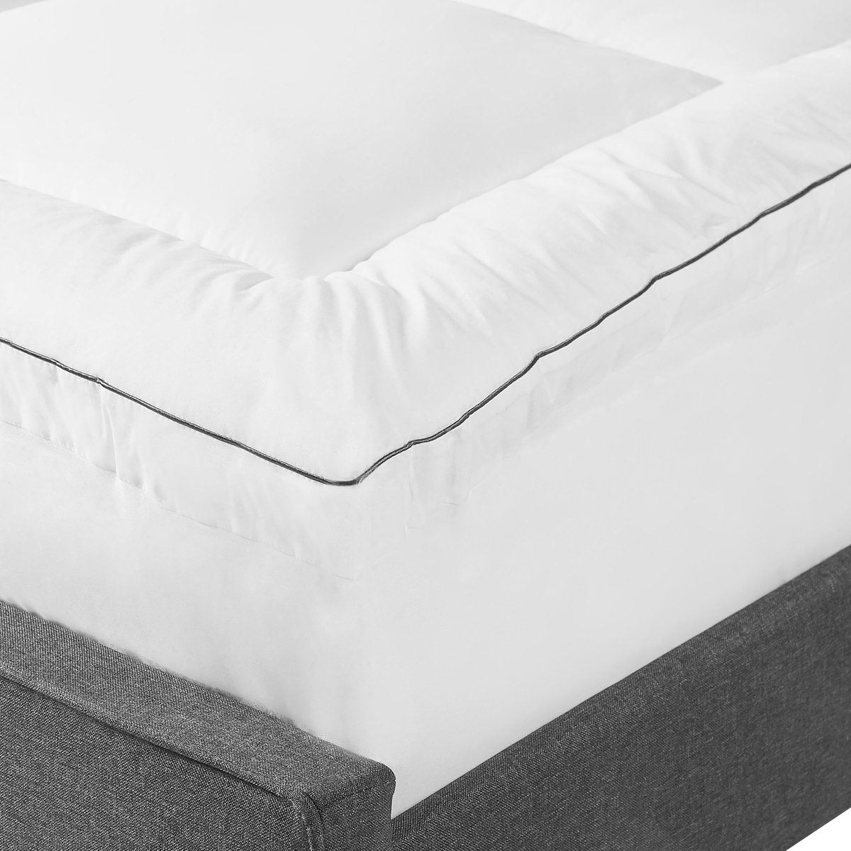 BELIANI MULHACEN - Matrastopper - Wit - 90 x 200 cm - Japara katoen
