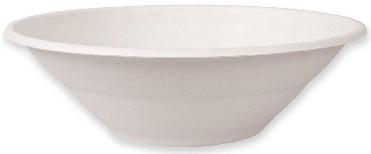 NATURE Star suikerriet kom rond 900ml wit, 50 stuks