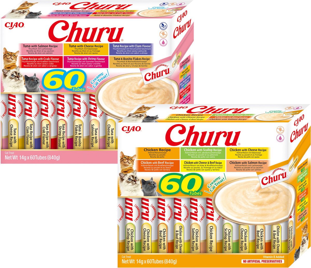 Inaba Churu Variety Box - 60 stuks - Tuna variety - 60 stuks