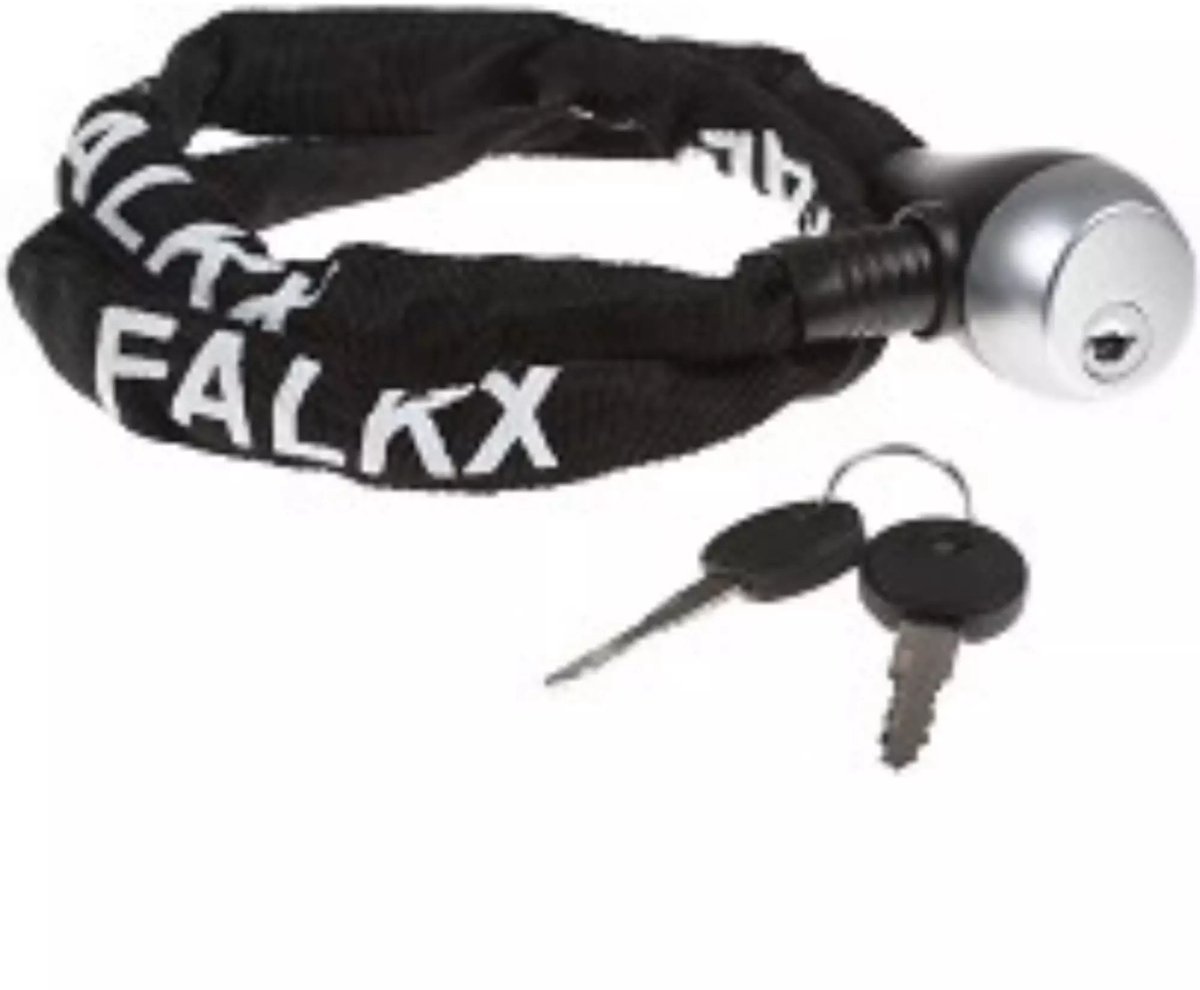 Falkx Kettingslot - 3.5 mm dik - 800 mm lang - Zwart - Nylon hoes