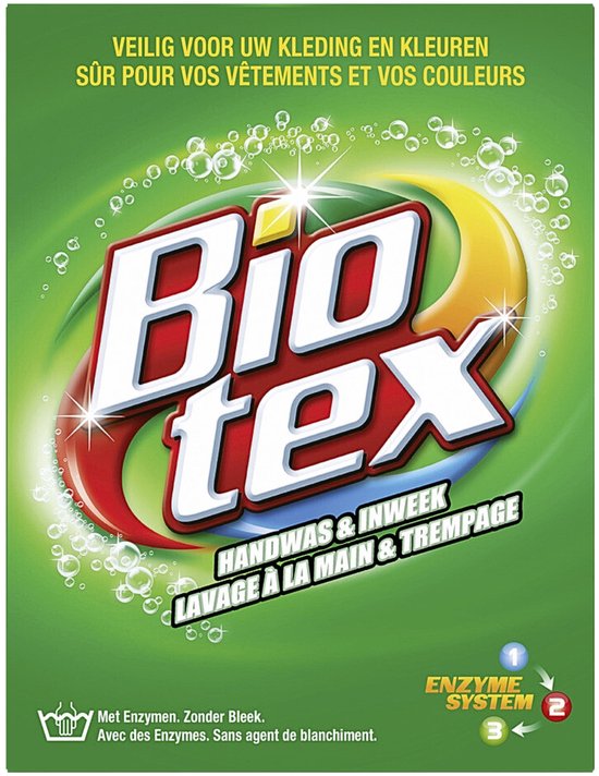 4 x Biotex Handwas & Inweek Poeder 720 gr - Handwas - Inweek Waspoeder - Biologisch Wasmiddel - Enzymen - Vuil Verwijderen