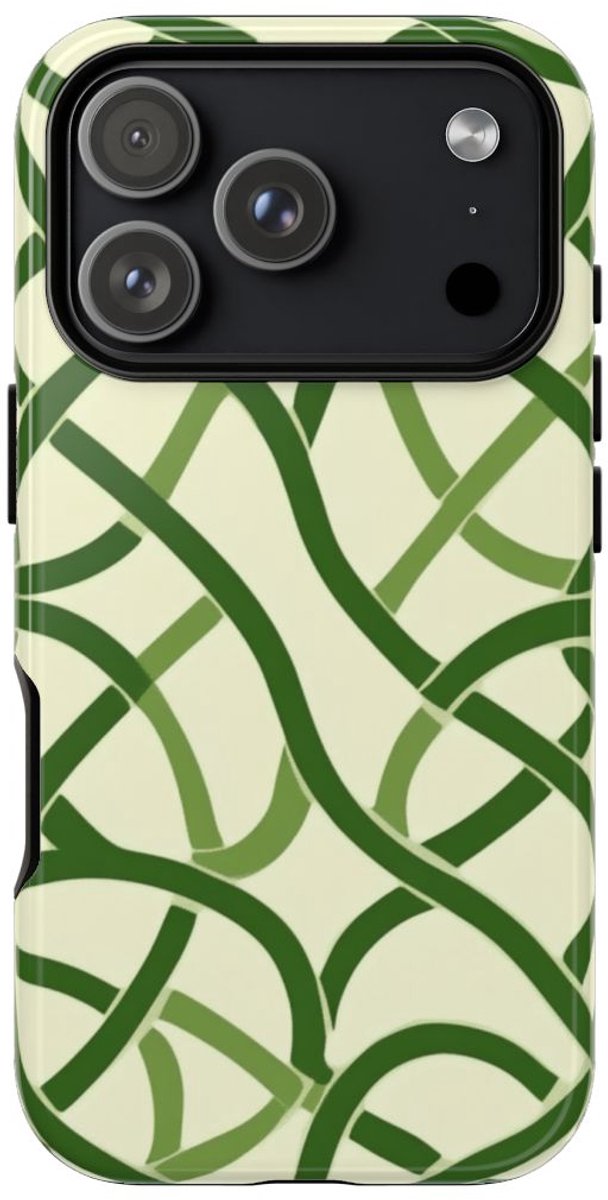 Groen Keltisch Knoopmotief – Telefoonhoesje Geschikt voor iPhone 17 Pro