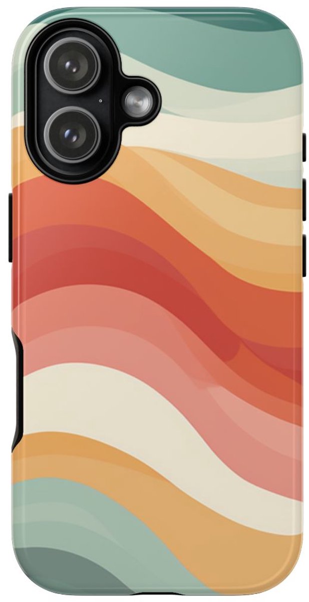 Golvend Veelkleurig Patroon – Telefoonhoesje Geschikt voor iPhone 17