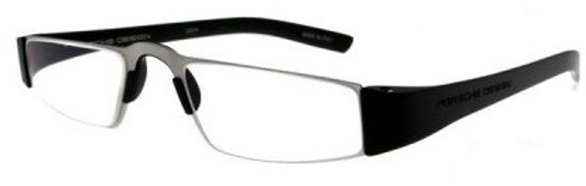 Leesbril Porsche Design P'8801a-Titanium/Zwart-+1.50