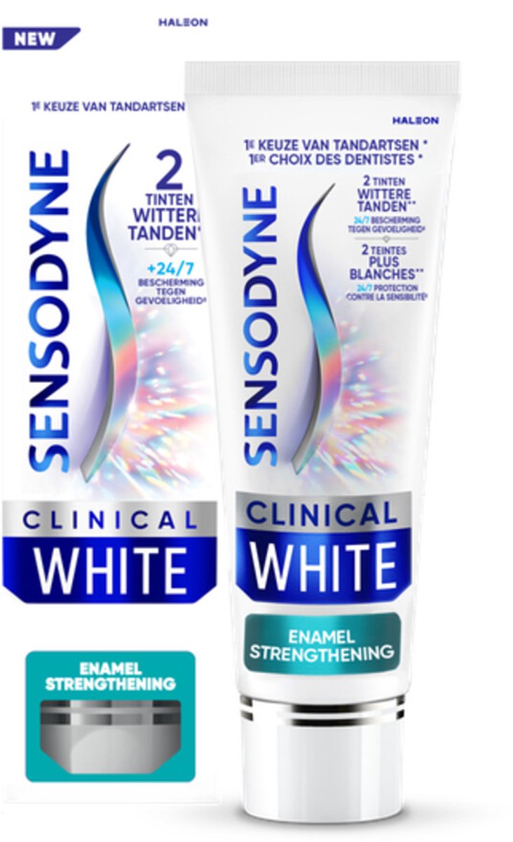 Sensodyne - Tandpasta - Clinical White - Enamel Strengthening - 75ml x 3