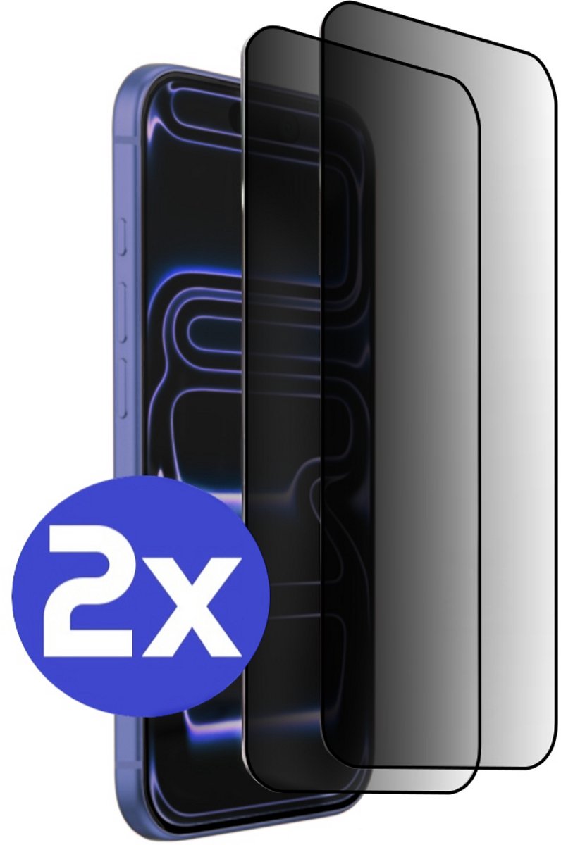 ArmorDrop Privacy Screenprotector Geschikt Voor iPhone 17 Pro - Gehard Glas - 2 Stuks