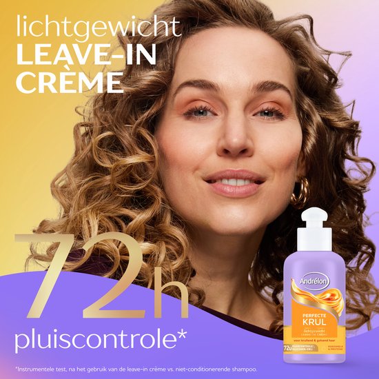Andrélon - Lichtgewicht Leave-in Haarcrème - Perfecte Krul - 6 x 200 ml