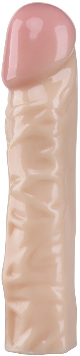 Being Fetish - Rechte PVC Dildo - 19 cm - Lichte Huidskleur