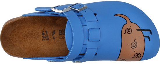 Birkenstock Kay SL Sabots de travail Sabots pour femmes Blue Dog Buster Coupe étroite
