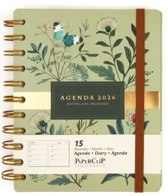 Foto: Flexi cover agenda 2026 botanica groen