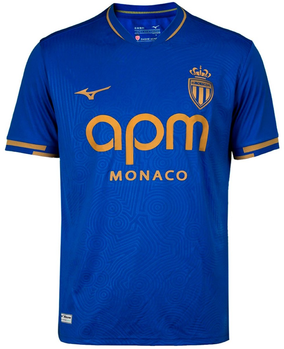 Mizuno As Monaco 25/26 Weg T-shirt Met Korte Mouwen Blauw XL Man