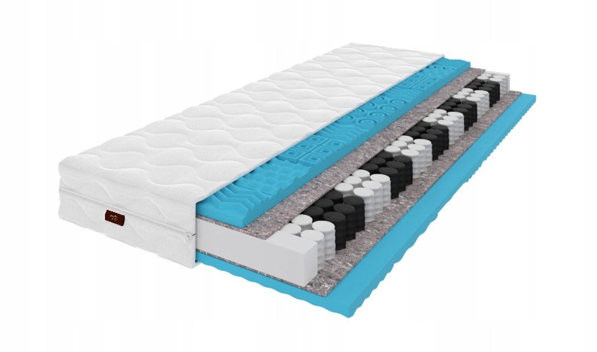 Modern Matras Pocketvering matras MICK 80x180 cm, 15 cm dik, H3, met comfortabele hoes