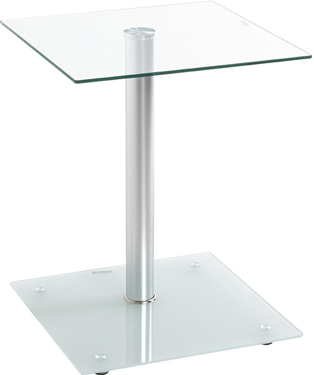 Bijzettafel Met Legplank Van Veiligheidsglas | 6 Kg Draagvermogen