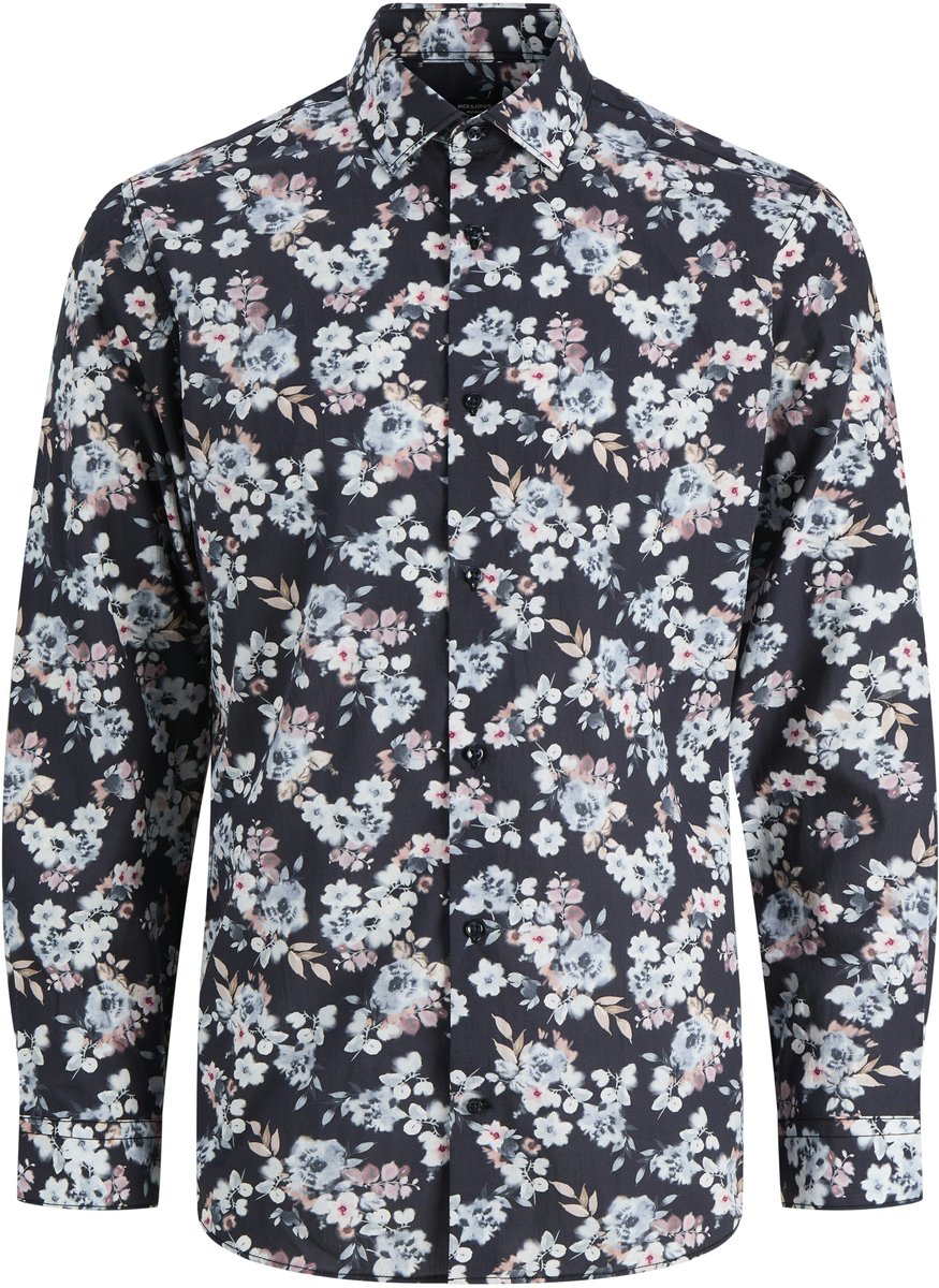 Jack & Jones Overhemd Jprblaparker Print L/s Shirt 12292115 Night Sky Mannen Maat - L