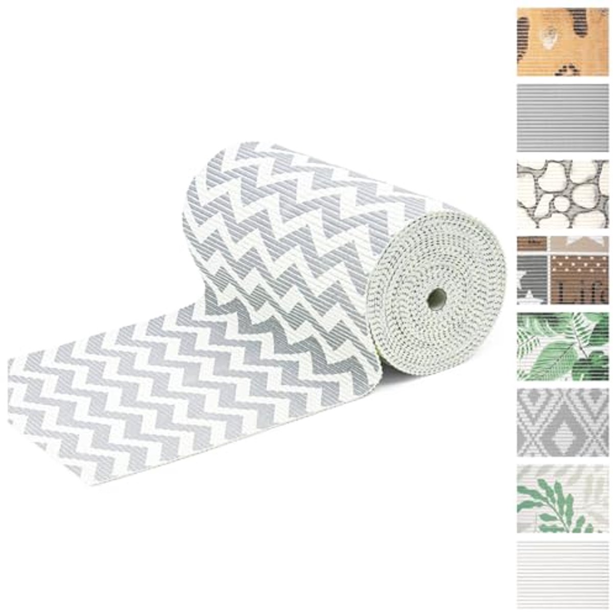 KARAT Soft Foam Mat, Sold by the Metre, Bathroom Non-Slip Mat for Pool and Kitchen, Foam Bath Mat, Cut To Size Shower Mat, Non-Slip Bath Mat Floor Mat 65 x 70 cm, Striped