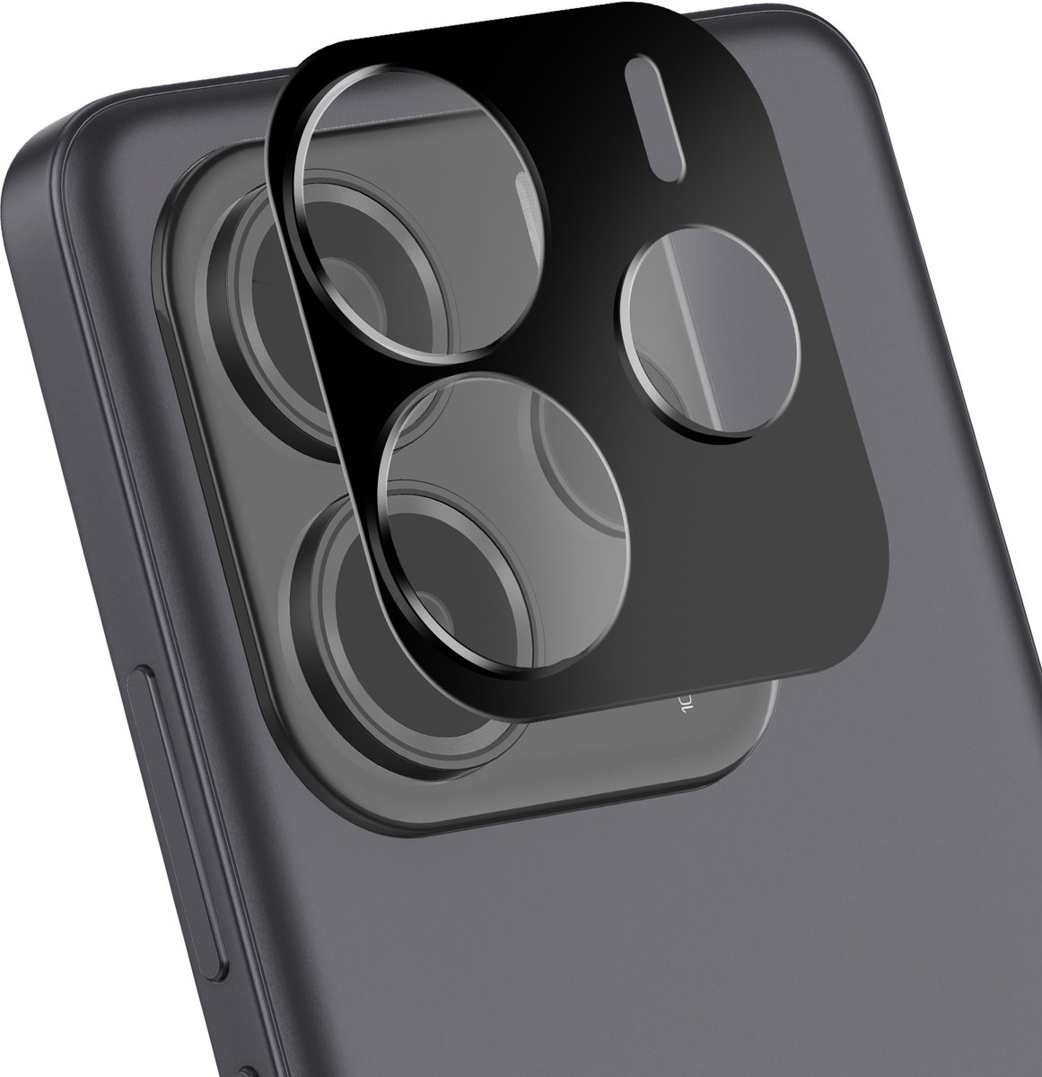 iMak, Camerablokbeschermer voor Poco M7 Pro Ultra Dunne Krasbeschermer, Transparant zwart