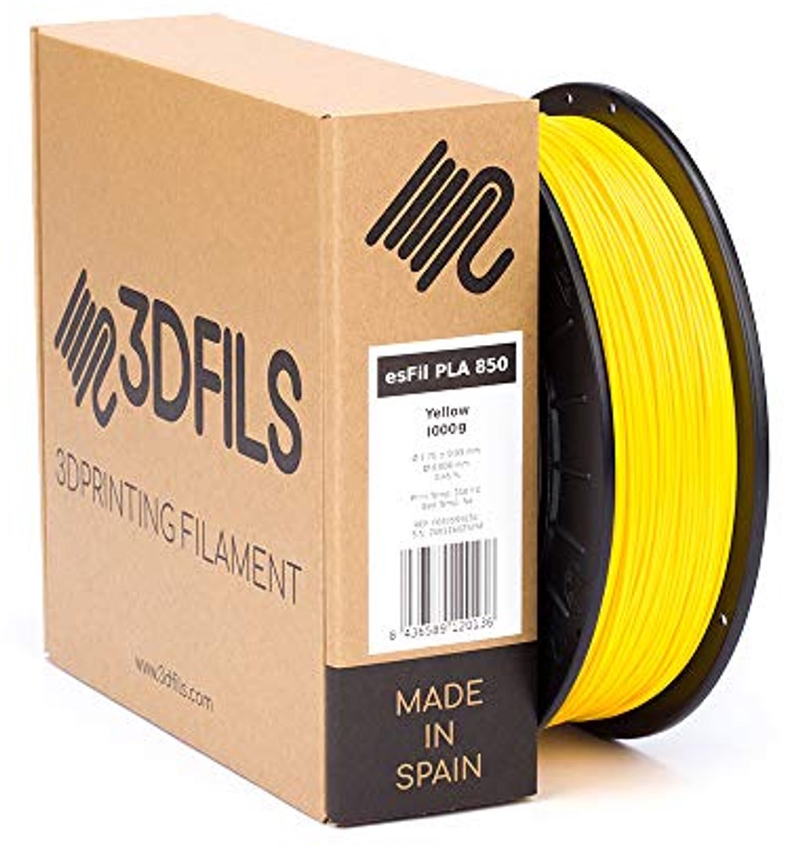 1.75 mm PLA Filament voor 3D Printers - 1 Kg Geel