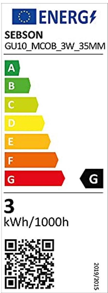 GU10 LED Spot 3W - Vervangt 25W - 250lm - Warm Wit 3000K - Niet Dimbaar - 46° stralingshoek - Set van 10