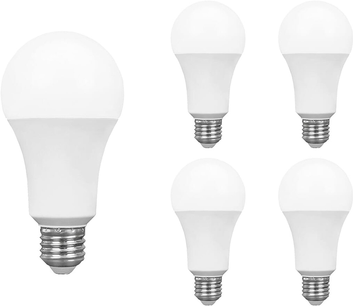 Spectrum LED Lamp A60 E27 - 20W - 230V - 2045 Lumen - 4000K Neutraal Wit - Ø60mm - Voor Plafondlamp, Tafellamp of Vloerlamp - 5 stuks