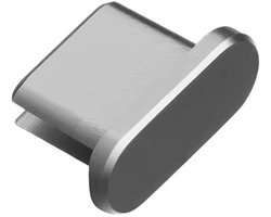 Stofplug USB-C - Stofkapje - Geschikt voor oplaadpoorten Smartphone/Tablet/Laptop - Grijs
