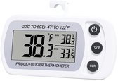 Digitale Thermometer voor Koelkast/Vriezer - -20t/m50°C - Wit