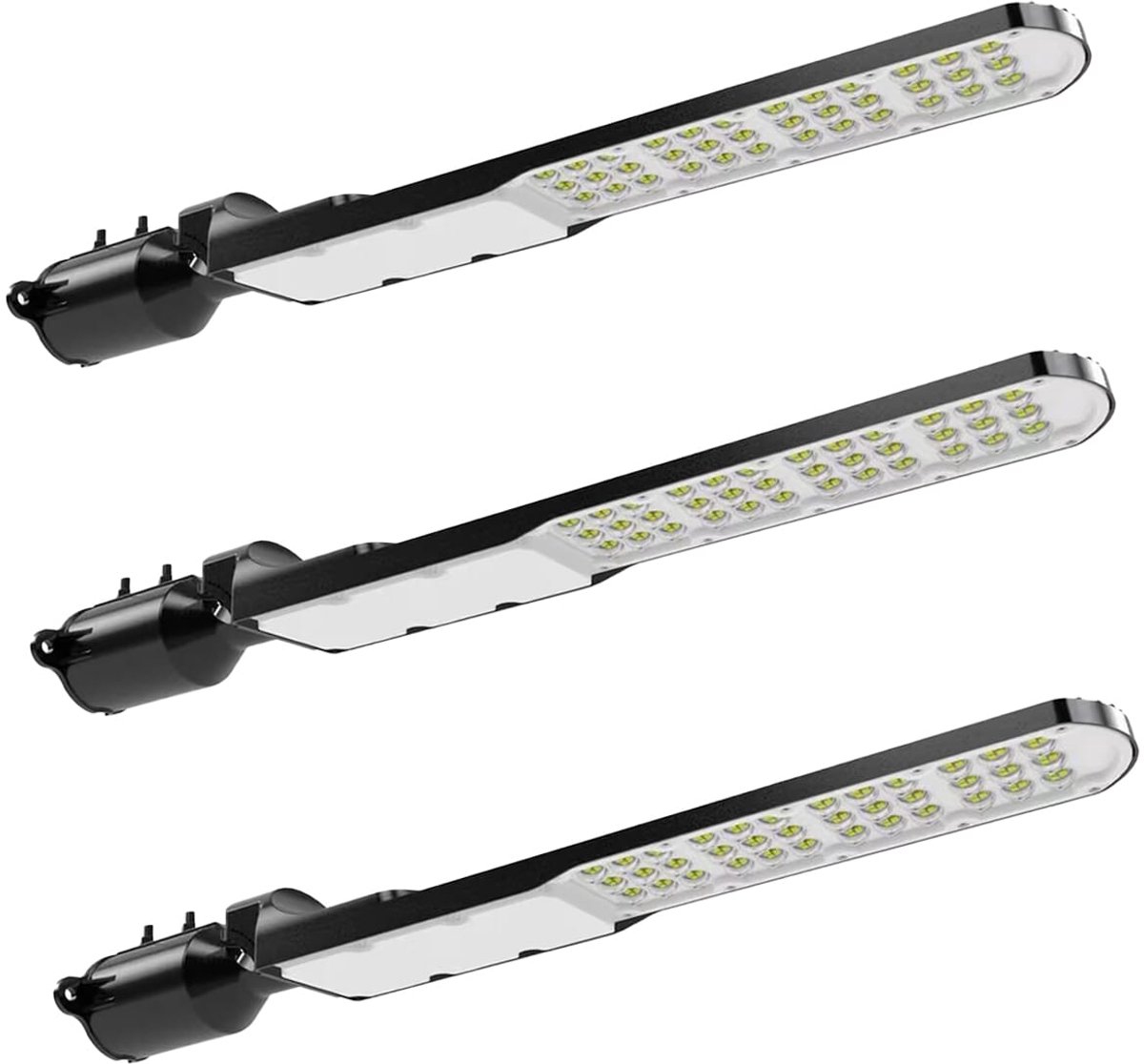 Modee Straatlamp 100W - 10.000lm - Straatverlichting - Buitenlamp - Neutraal Wit - 3 Stuks