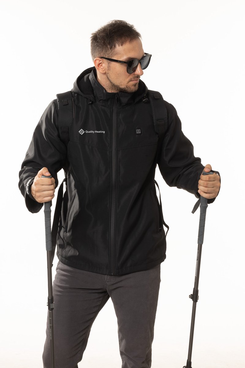 Quality Heating Verwarmde Jas Heating Jacket Thermo Jas Elektrische Kleding Jas Met Verwarming – Infrarood Zwart