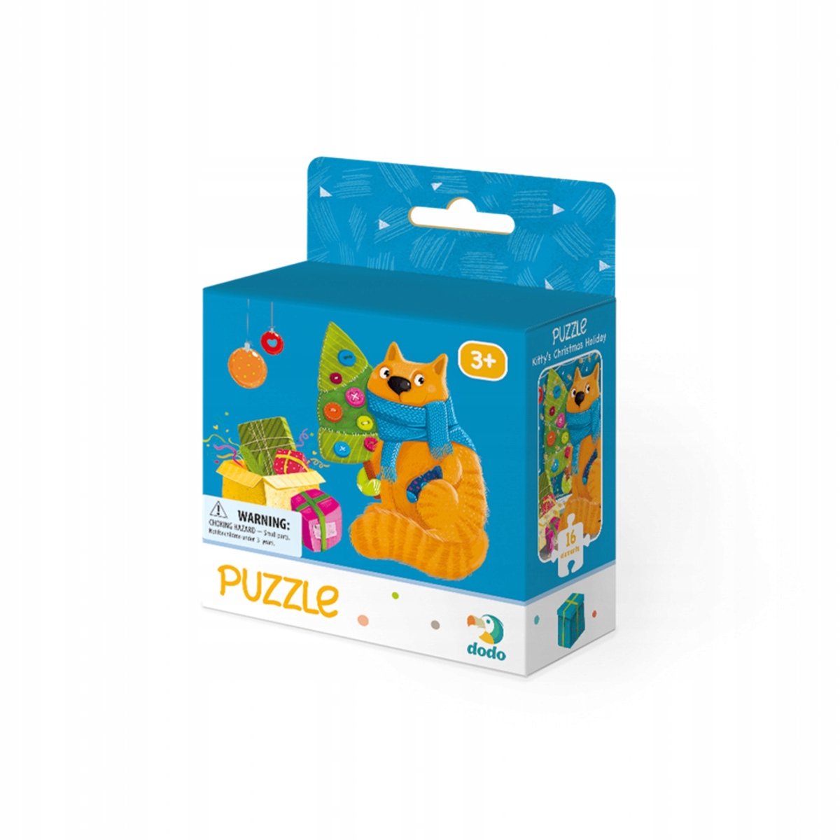 Dodo Puzzel 16 Stukjes - Katten Kerstmis