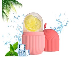 RoseFlower Ice Facial Roller, Ice Roller voor gezicht ogen lichaam, herbruikbare ijsvorm voor gezicht effectief verwijderen wallen, verminderen poriën, zonnebrand reparatie, gezicht Beuty Care Tool -